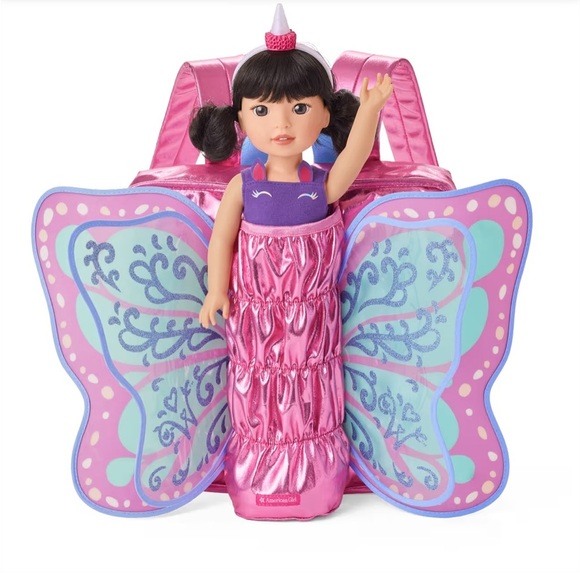American Girl Wellie Wisher Doll Butterfly Backpack - Picture 5 of 5